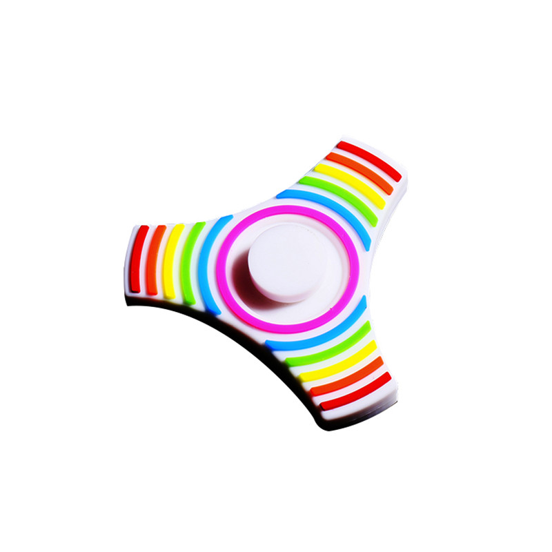 

Rainbow Luminous Tri-Spinner Fidget Hand Spinner Focus Attention EDC Reduce Stress Toys