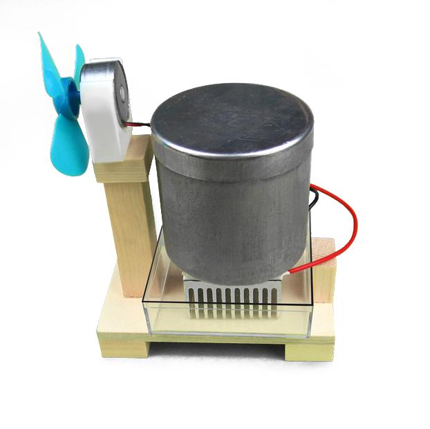 Thermoelectric Hot water Fan Teaching Experiment Tool Kid Physic Children DIY Education Equipment - Photo: 1