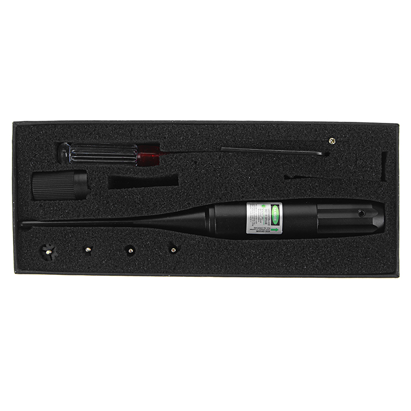 Green Dot Laser Bore Sighter .22 to .50 Caliber Sighting Positioning Laser Boresighter Kit 10