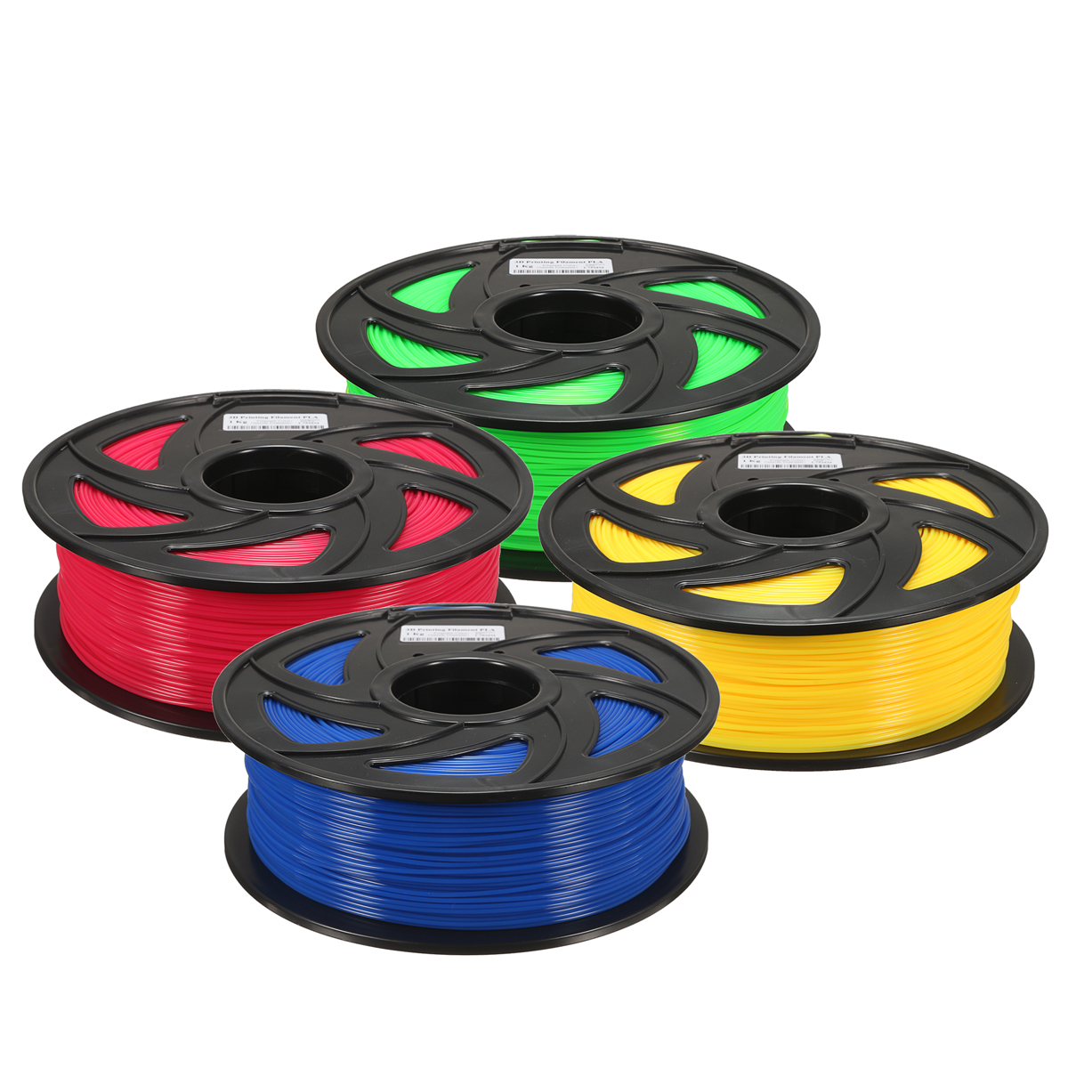 1.75mm 1KG PLA Transparent Red/Blue/Green/Yellow Filament For 3D Printer RepRap 15