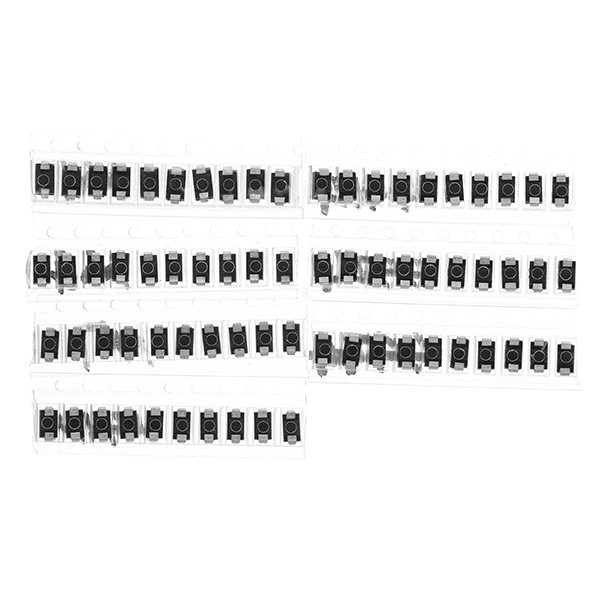 350pcs 7 Values SMD Diode Pack Electronic Components Kit 50pcs Each Value M1(1N4001) M4(1N4004) M7(1N4007) SS14 US1M RS1M SS34 7