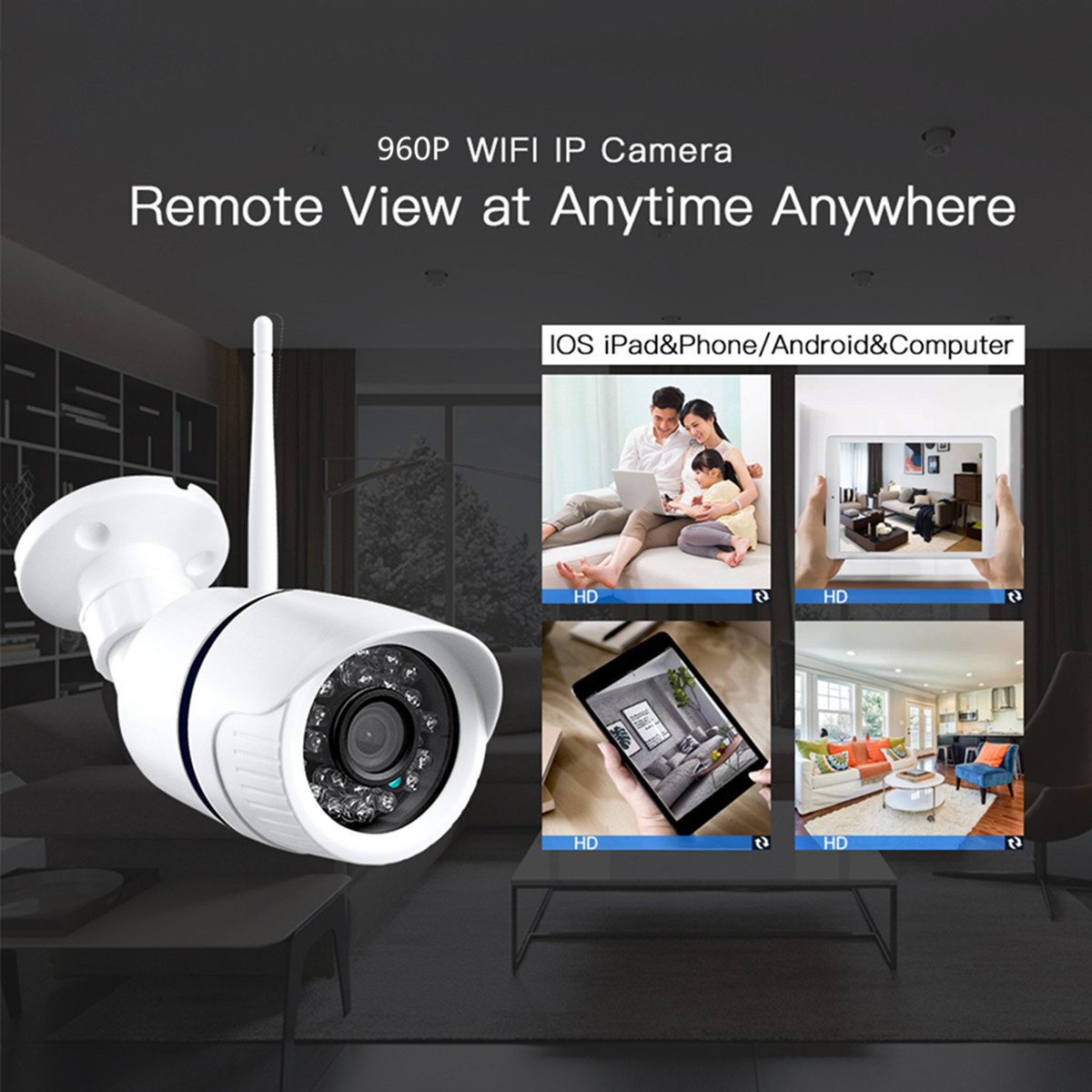 960P Wireless WiFi Network Security CCTV IP Camera Night Vision Video Webcam 22