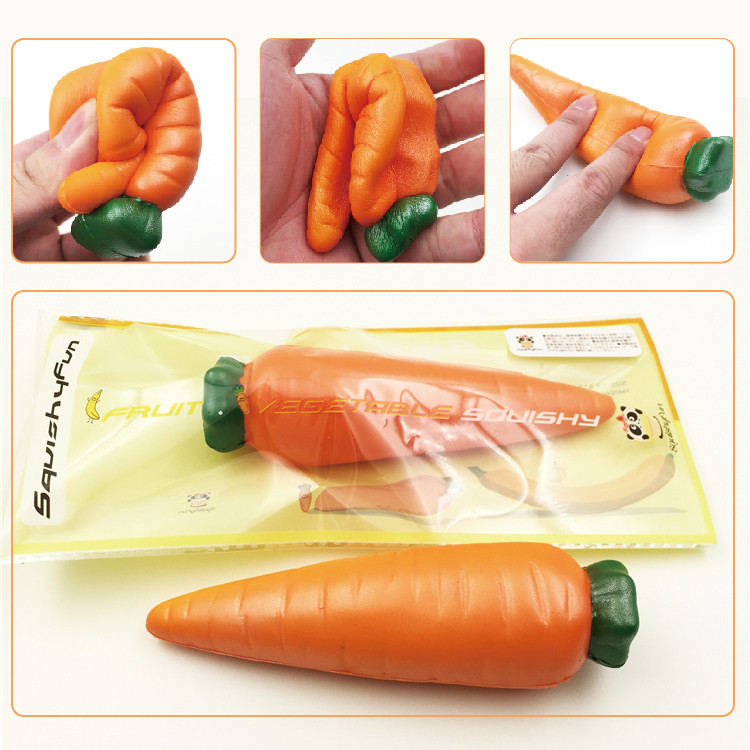 Squishyfun Super Slow Rising 14CM Carrot Squeeze Toys Fun Gift
