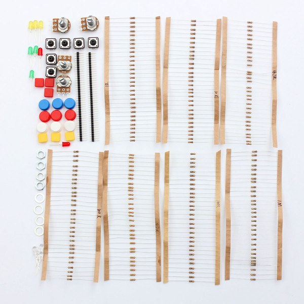 5Pcs Electronic Parts Component Resistors Switch Button Kit For Arduino 9