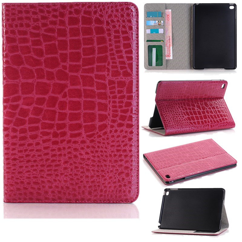 Crocodile Pattern PU Leather Flip Fold Card Slot Wallet Stand Tablet Case For iPad Pro 9.7 inch 10