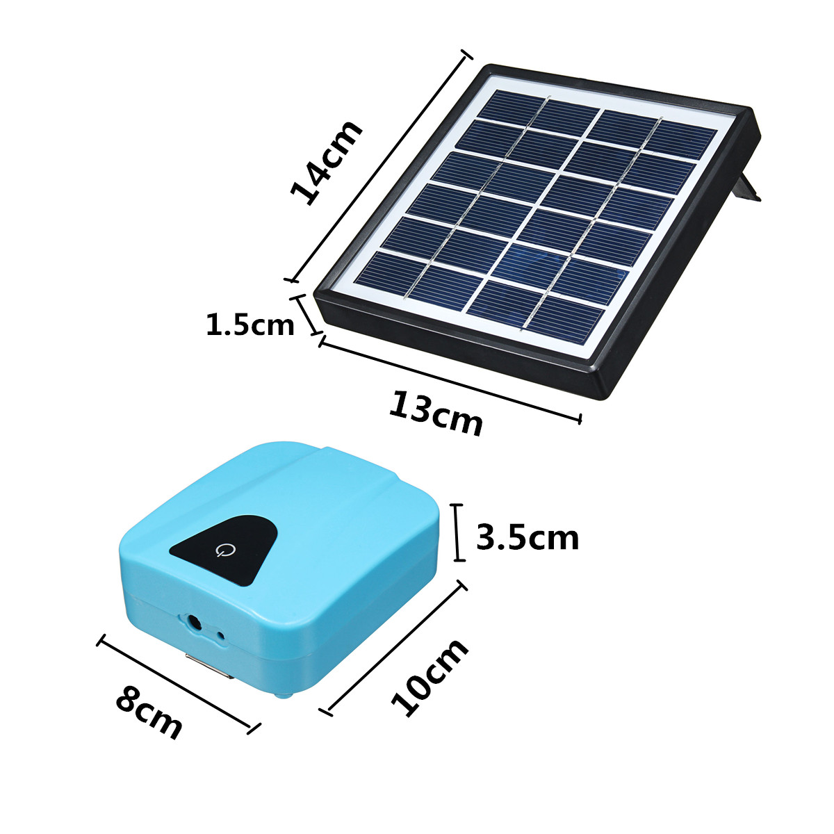 Mini Outdoor 3.7V Water Pump Solar Powered Panel For Fish Tank Air Oxygenator Pond 12