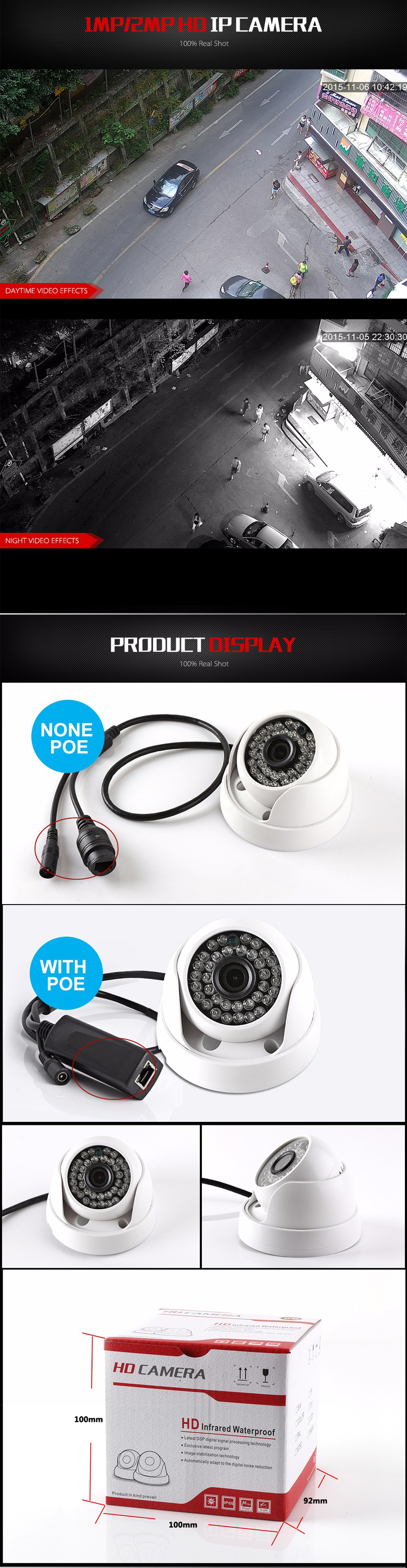 HD IP Camera 720P 1080P Indoor Dome Cam IR Lens 3.6mm 2MP IP CCTV Security Camera Network Onvif P2P 84