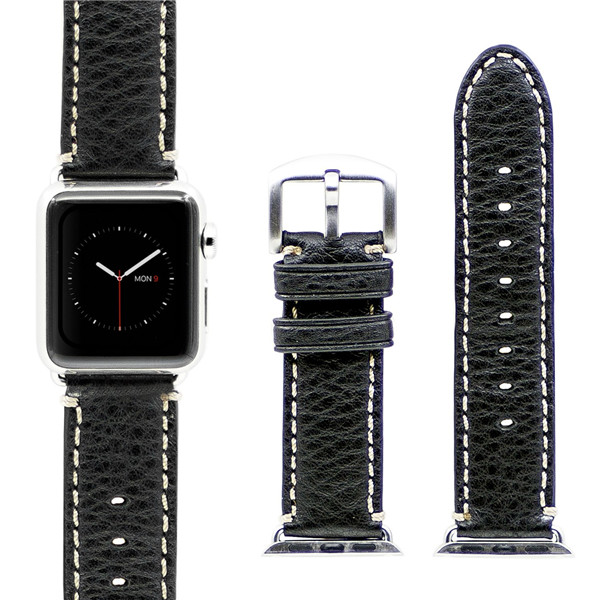 

Kajsa 42mm Neo Classic Watchband Genuine Leather Strap Steel Buckle Watch Band For Apple Watch