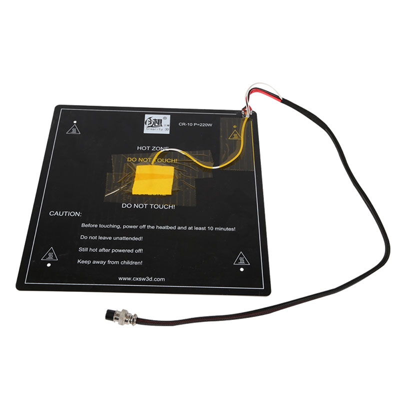 Creality 3D® Aluminum 12V MK3 300*300*3mm Heatbed Board With Cable Installed Well For 3D Printer 9