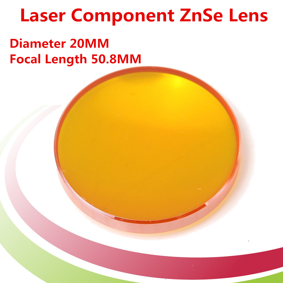 Laser Component ZnSe Lens for CO2 Laser Cutting Engraving Dia 20mm FL 50.8mm 7