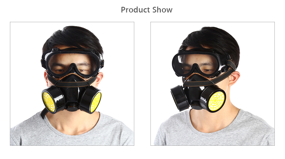 Double Filter Gas Protection Mask Filter Chemical Respirator Mask for Fire Self-help Protection 31