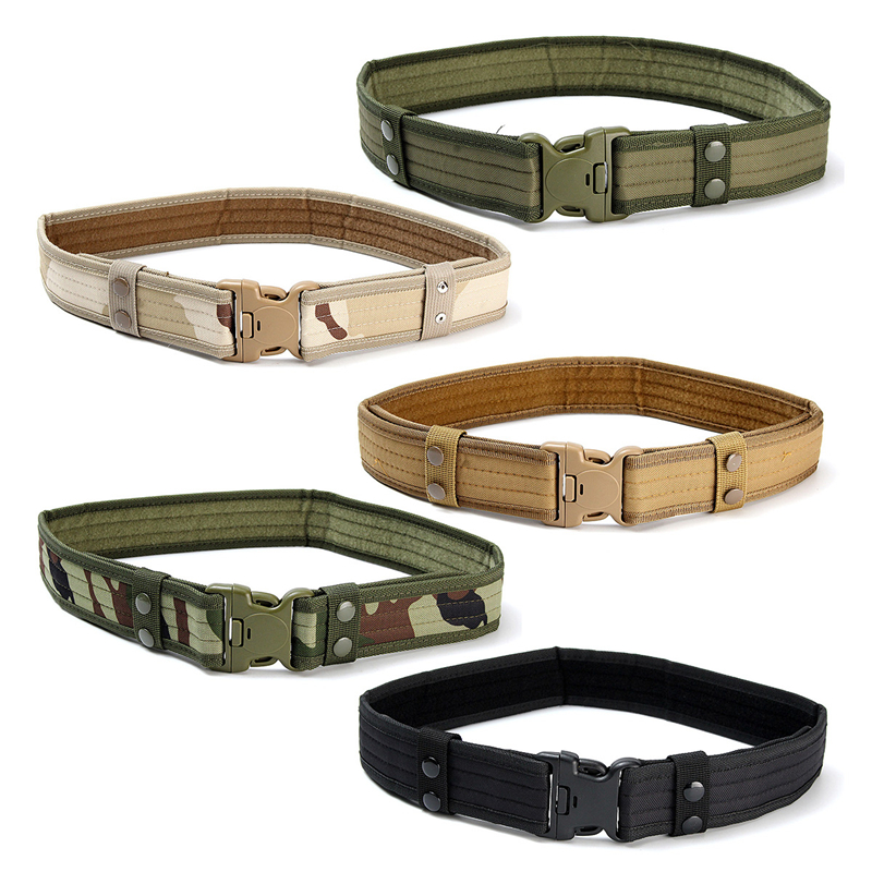 

130CM Mens Military Army Tactical Belt Swat Combat Hunting Outdoor Sports Belt