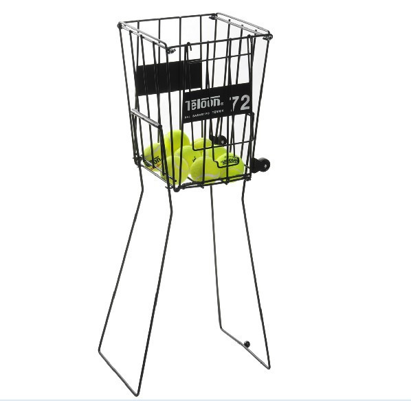 

Tennis Ball Pick Up Basket With Wheels Automatic Ball-Picking Hopper