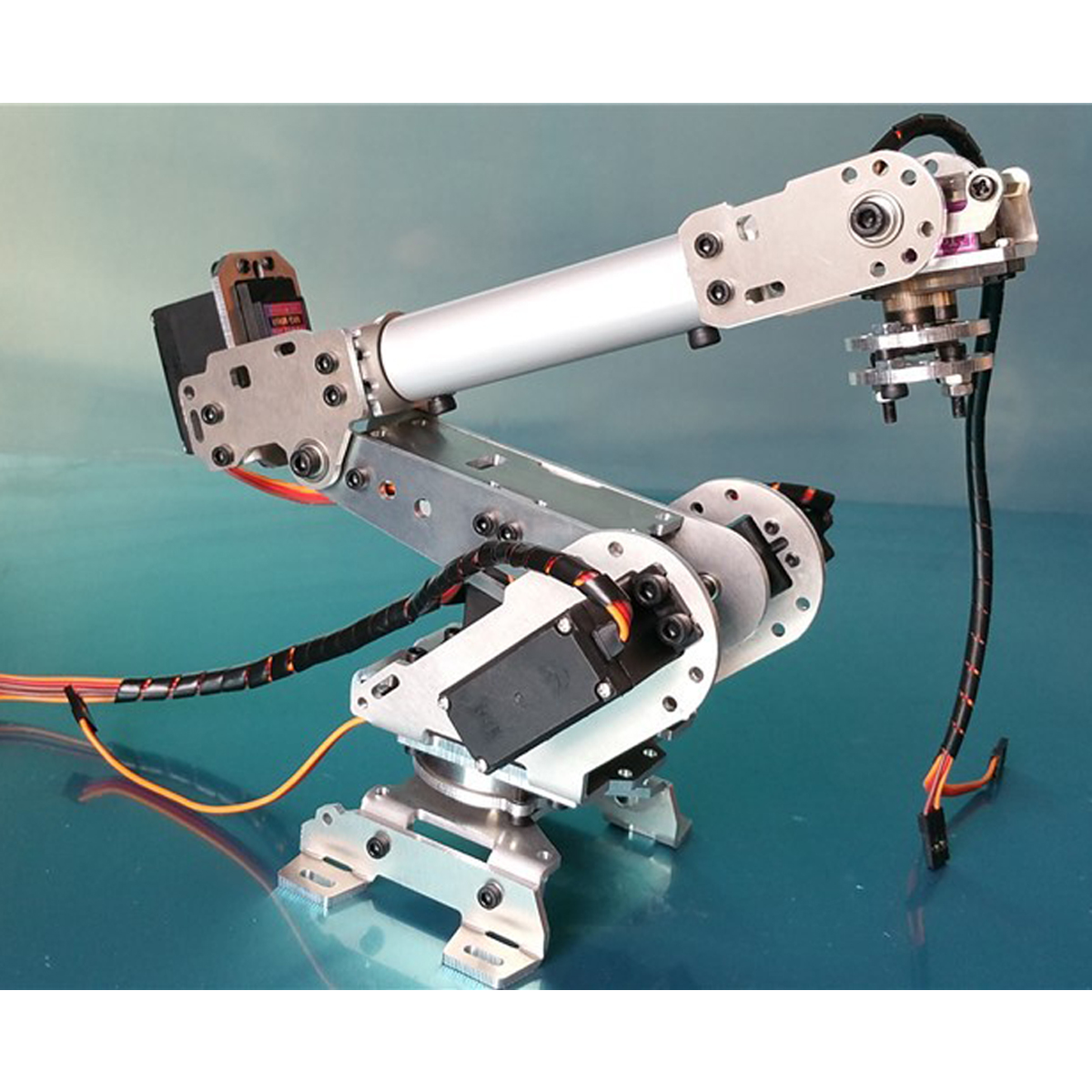 6DOF Mechanical Robot Arm Claw With Servos For Robotics Arduino DIY Kit 8