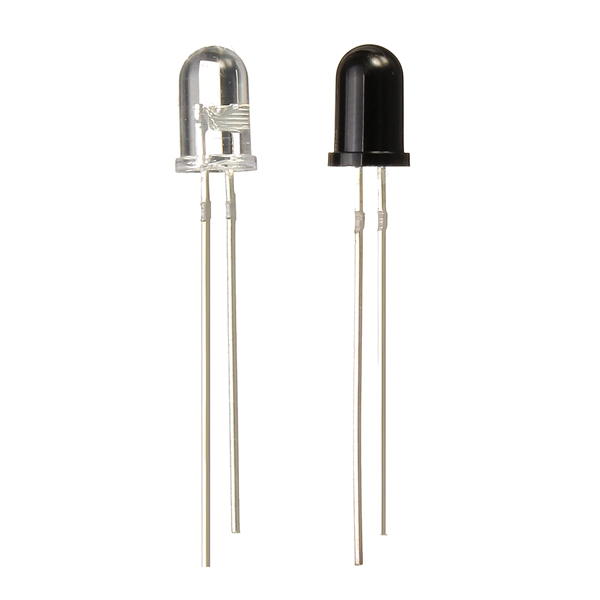 200pcs 5mm 940nm IR Infrared Diode Launch Emitter Receive Receiver LED 6