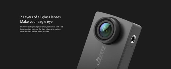 Xiaomi Yi 4K Sports Action Camera 2 Ambarella A9 Sony IMX377 Sensor F2.8 Touch Screen