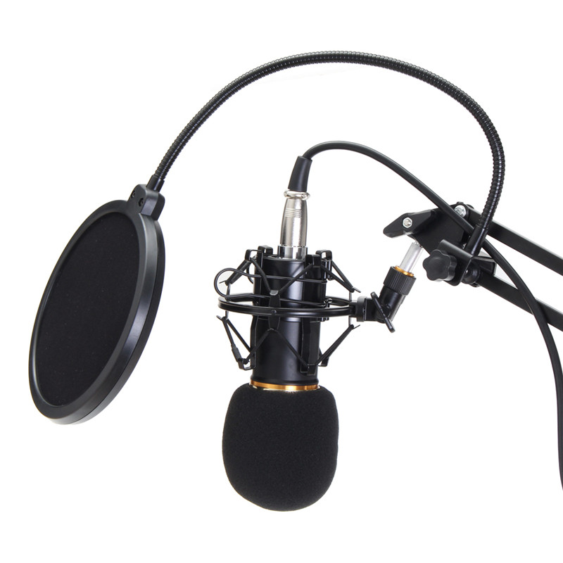 BM800 Condenser Microphone Dynamic System Kit Shock Mount Boom Stand Studio Pro 26
