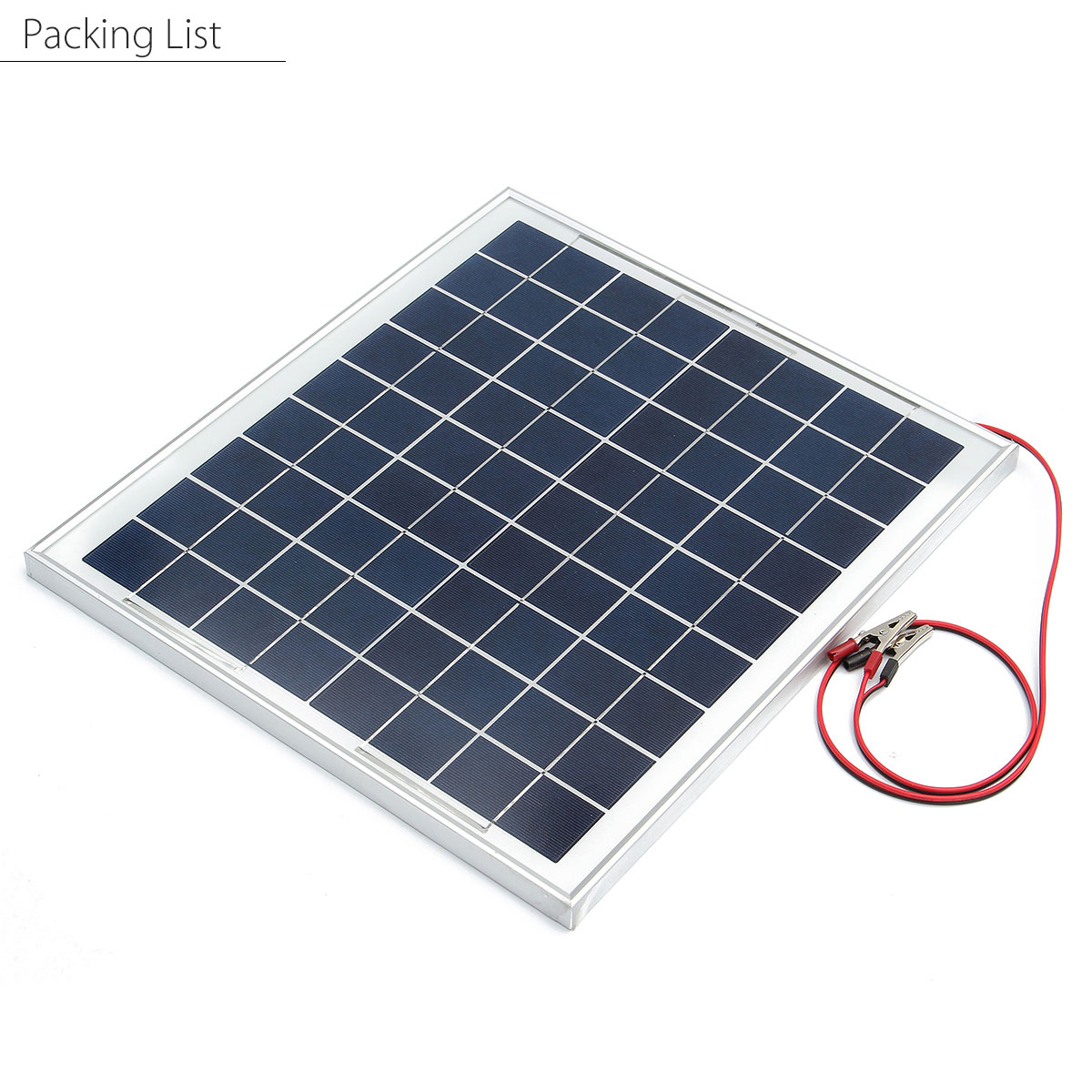 12V 10W Aluminum Alloy Frame Polycrystalline Solar Panel With Junction Box 16
