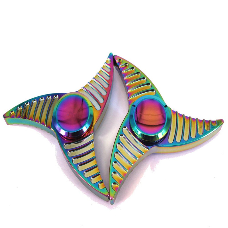 

Alloy Starfish Shape Tri-Spinner Rotating Fidget Hand Spinner ADHD Autism Reduce Stress Toys