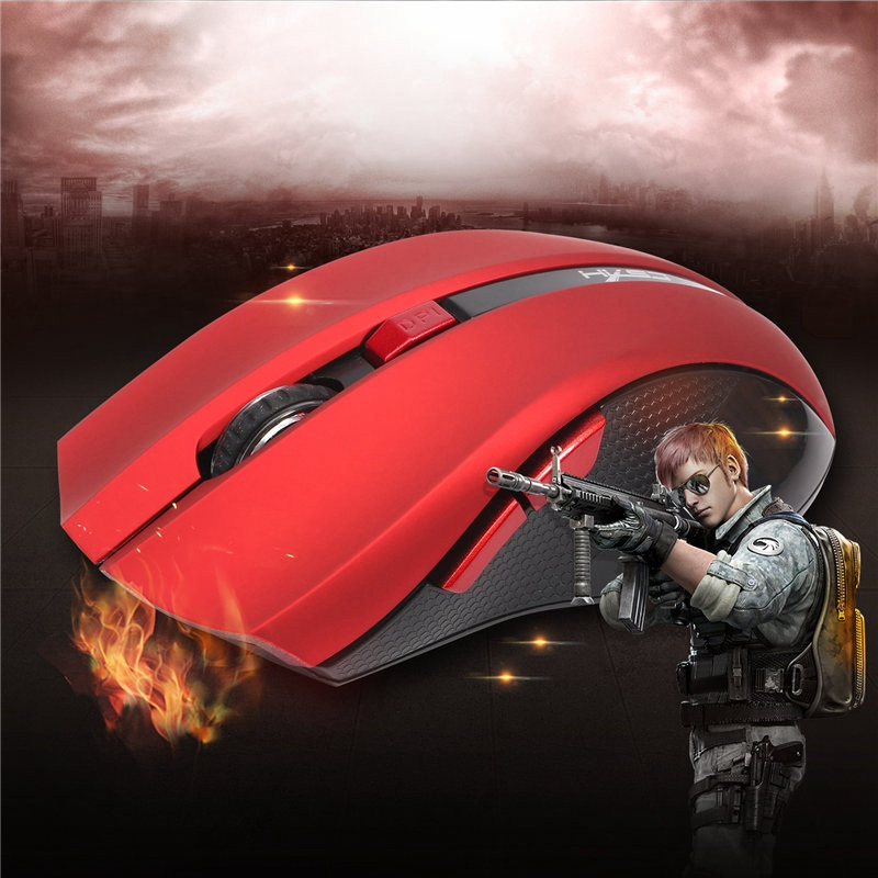 HXSJ X50 Wireless Mouse 2400DPI 6 Buttons ABS 2.4GHz Wireless Optical Gaming Mouse 36