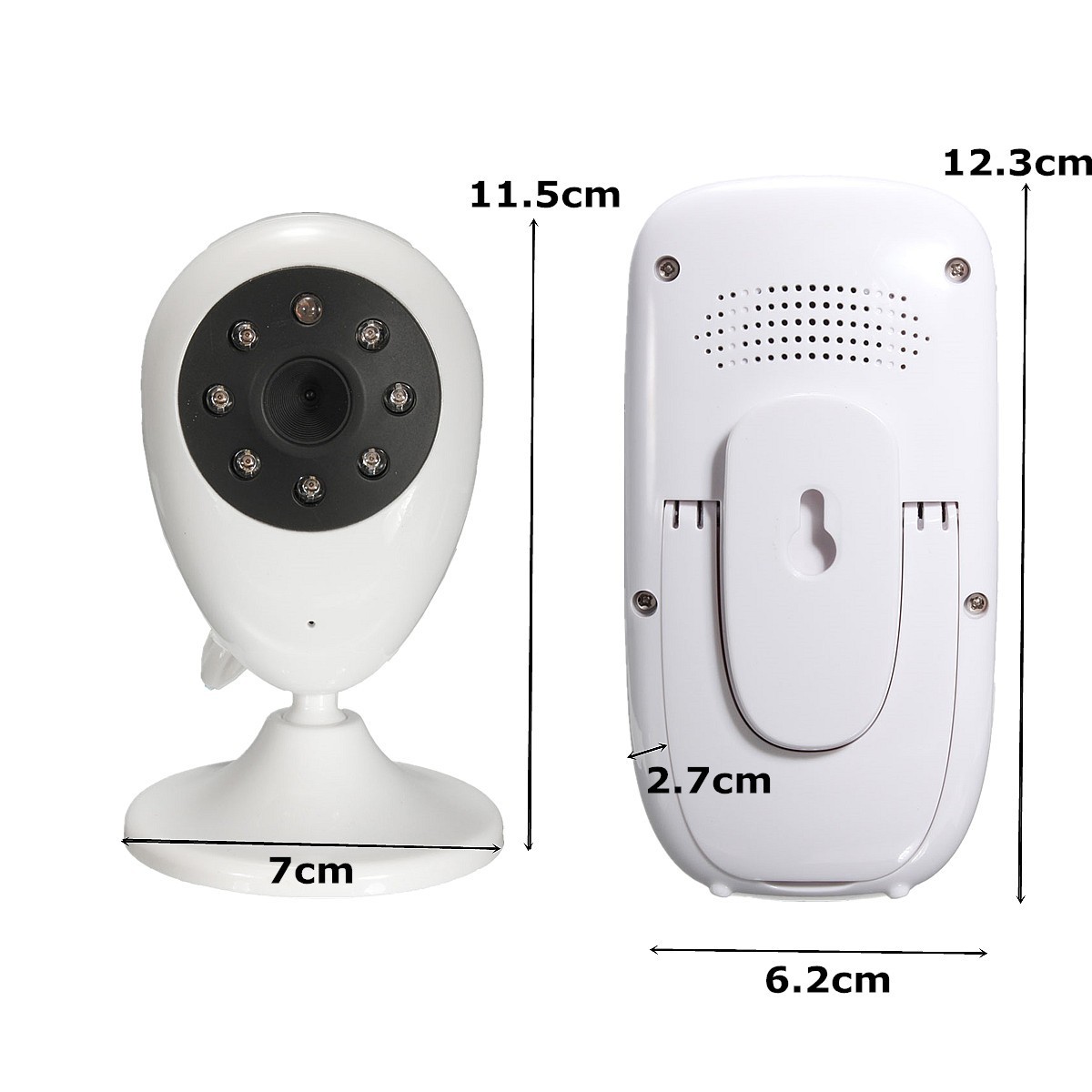 2.4inch 2.4G Wireless Baby Digital Audio Video Monitor Camera Night Vision Viewer Two-way Talk Temperature Monitor 19