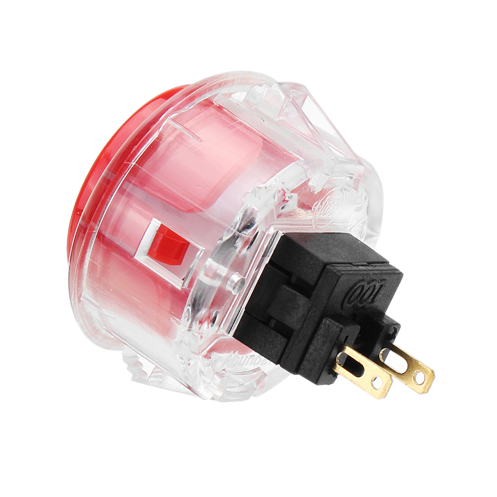 Transparent 30MM Card Button Crystal Small Circular Arcade Game Push Button Switch 34