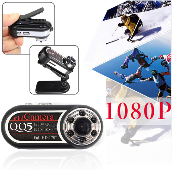 

QQ5 170 Degree Angle Full HD 1080P 720P Infrared Night Vision DV Mini Sport Security Camera Camcorder