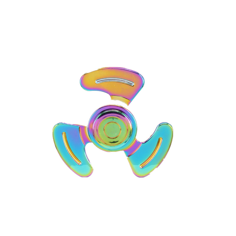 

Zinc Alloy Tri-Spinner Rotating Multi-Color Fidget Hand Spinner ADHD Autism Reduce Stress Toys