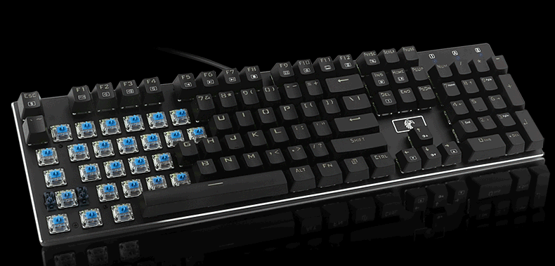 E-element Z88 81 Key NKRO USB Wired RGB Backlit Mechanical Gaming Keyboard Outemu Blue Switch 11