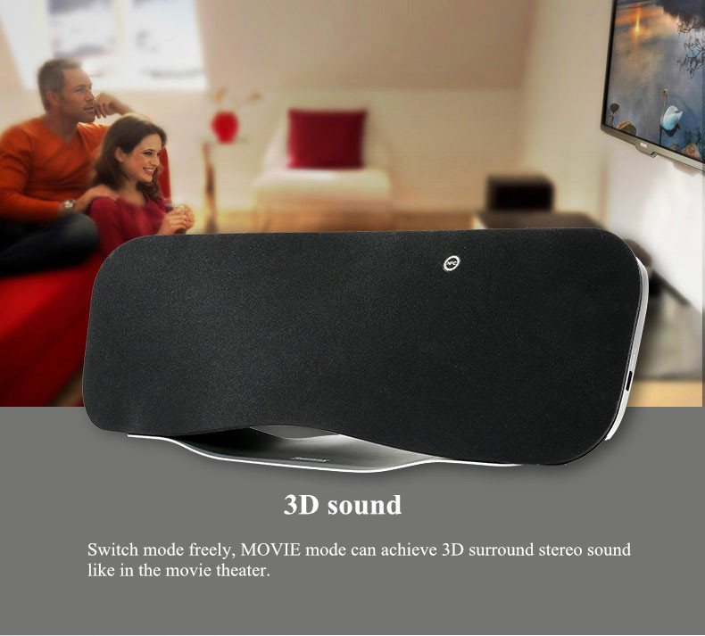 REMAX RB-H6 3D Stereo DSP Sound Remote Control Wireless Bluetooth Speaker With NFC Mic