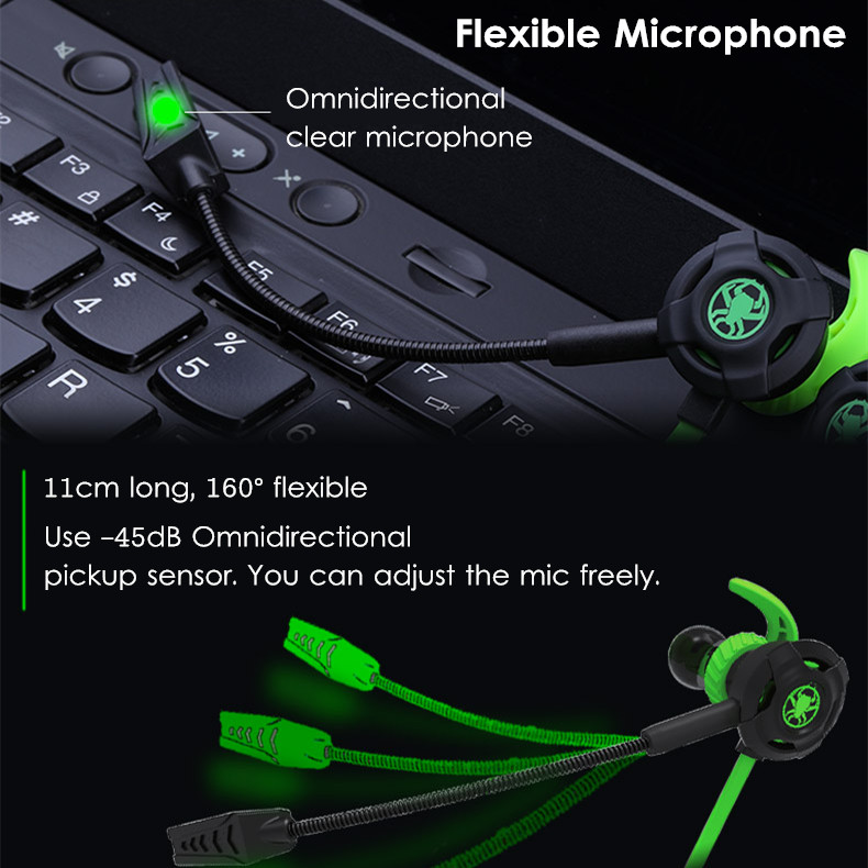 PLEXTONE G30 Gaming Earphone Noise Cancelling Wired Control Headphone with Mic for Phone Computer 9
