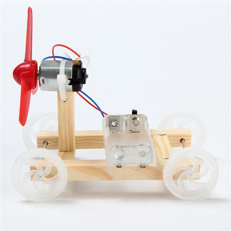 DIY Technology Invention Single-wing Wind Car Assembly Model Kit 13