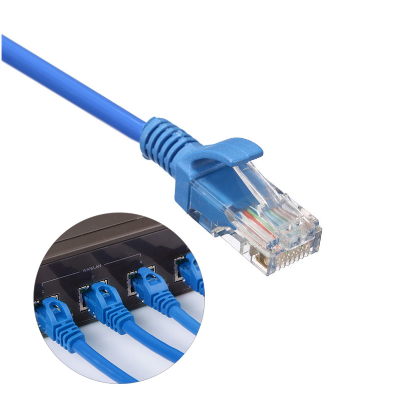 11m Blue Cat5 RJ45 Ethernet Cable For Cat5e Cat5 RJ45 Internet Network LAN Cable Connector 5