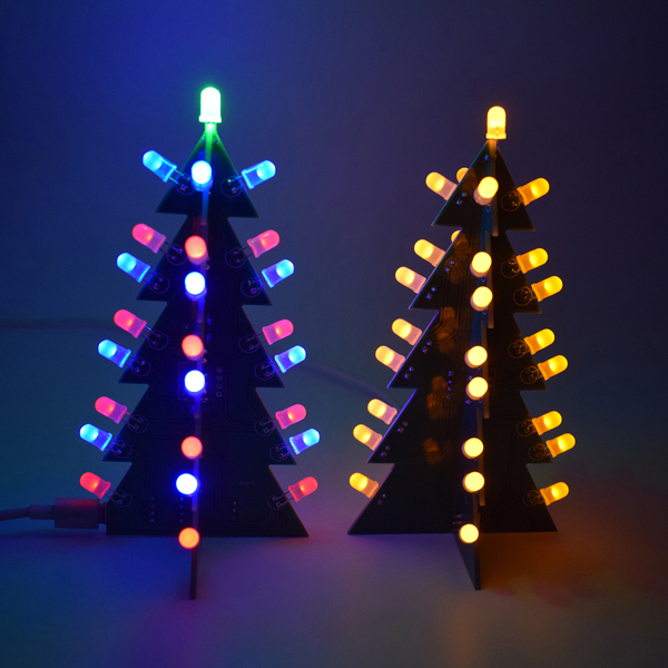Geekcreit® DIY Star Effect 3D LED Decorative Christmas Tree Kit 21