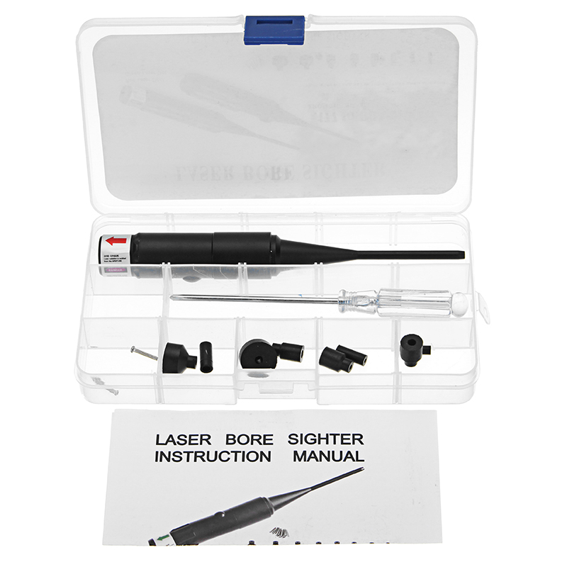 Red Dot Laser Bore Sighter .177 to .50 Caliber Sighting Positioning Ultimate Laser Boresighter Kit 10