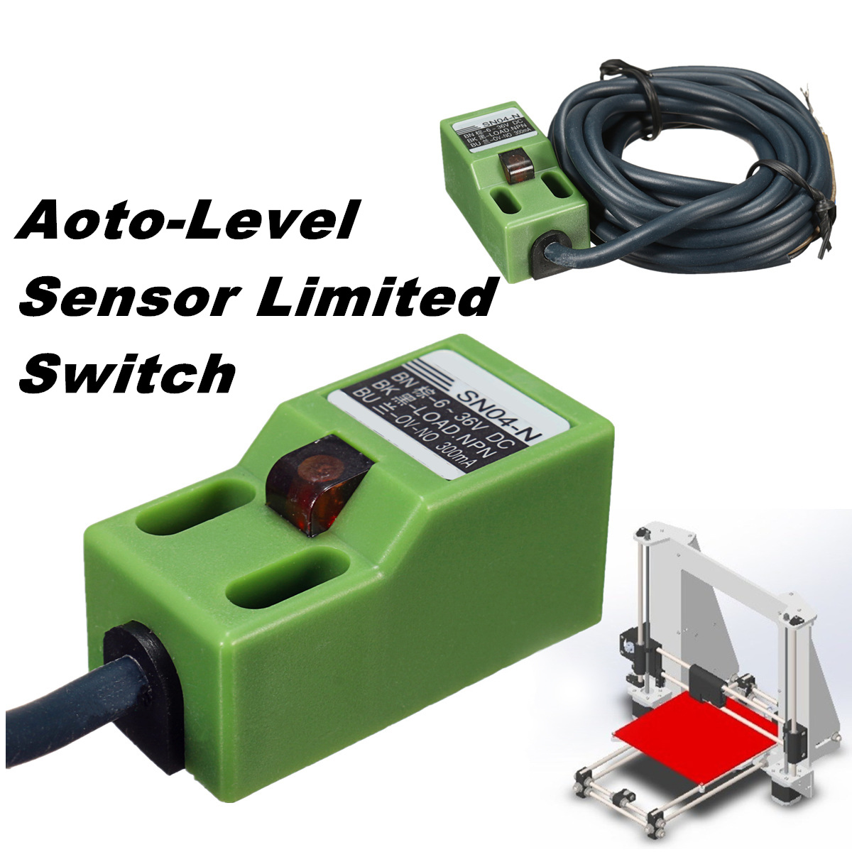 6-36V Auto-Level Sensor Limited Waterproof Switch For Prusa I3 3D Printer 15
