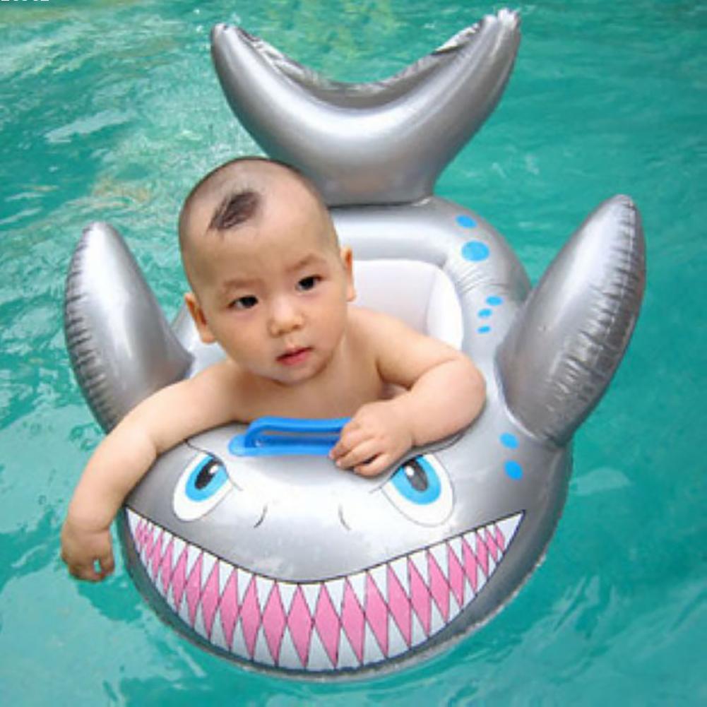 IPRee акулы Shaped плавательный кольцо Дети Детские Дети Надувные плавать бассейн Поплавок сиденья лодка