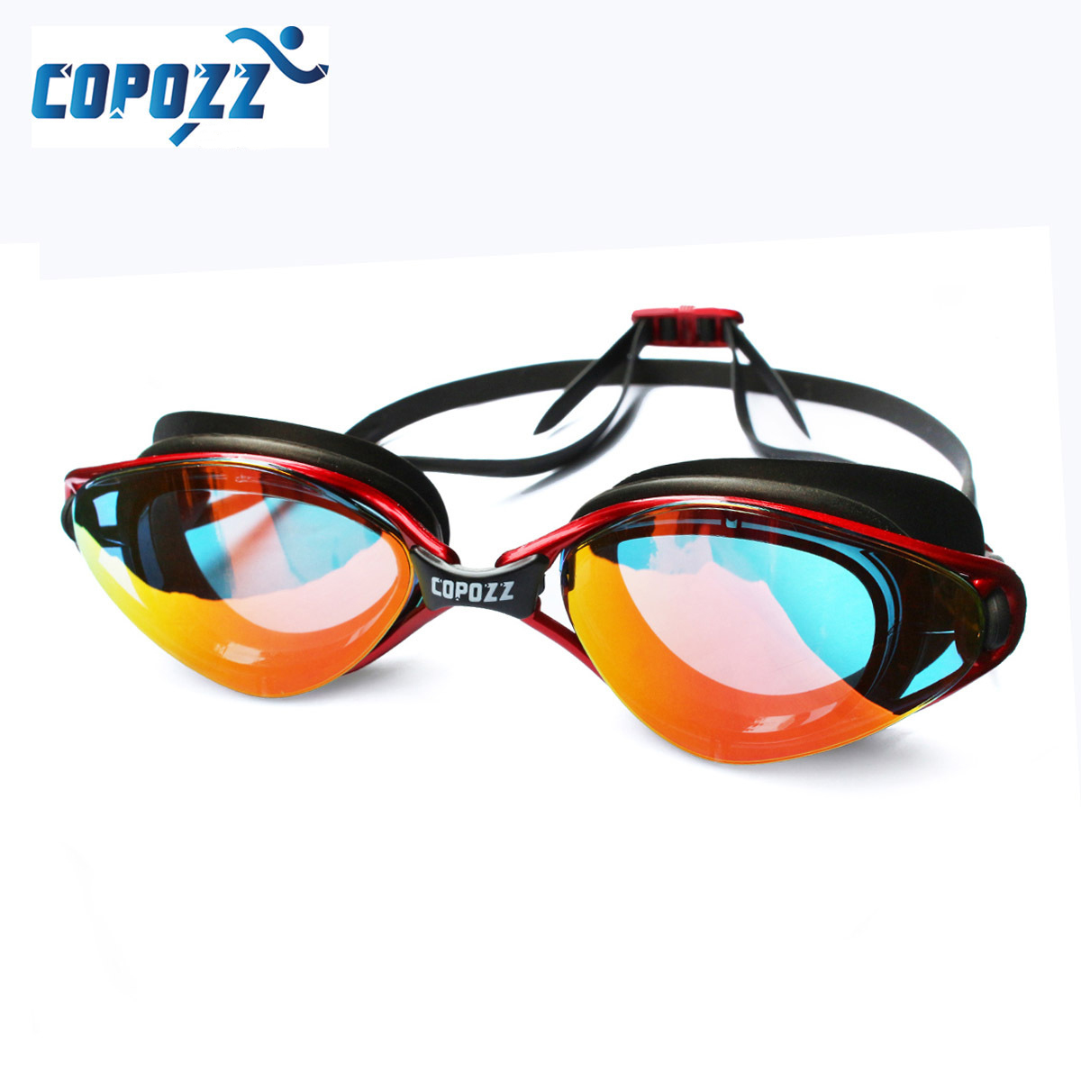 

Copozz Summer HD Plating Goggles Swimming Glasses Flat Light Waterproof Silicone Anti-fog Anti-UV Diving