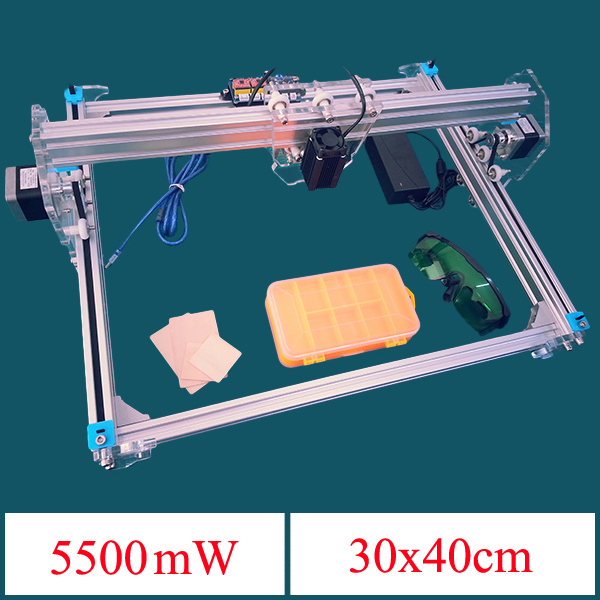 
5500mW A3 30x40cm DIY Violet Laser Engraver Machine Assembling Kits