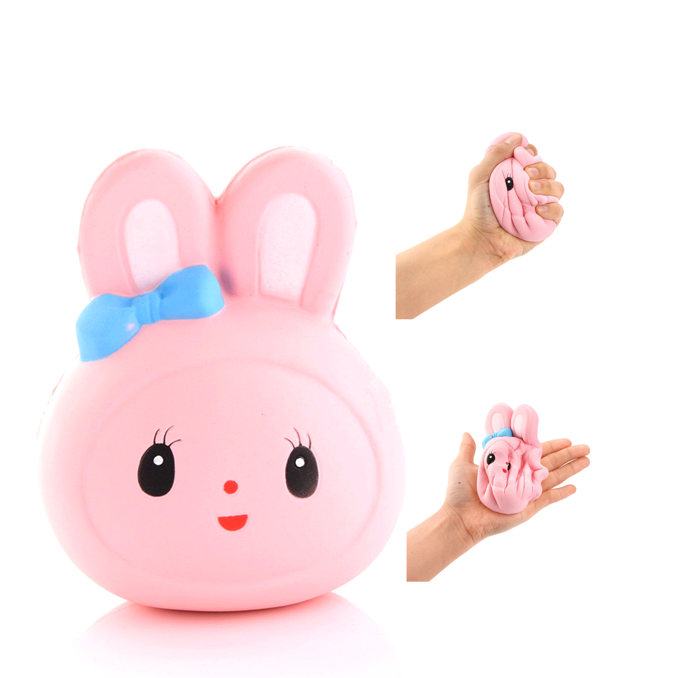 

12CM Jumbo Squishy Rabbit Kawaii Cute Soft Slow Rising Phone Strap Bread Bun Cake Toy for Cellphone