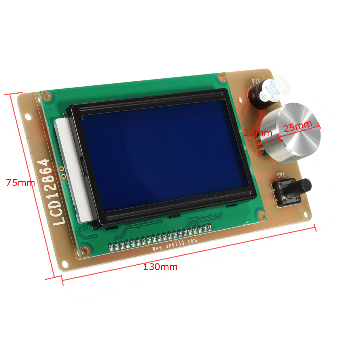 Adjustable 12864 Display LCD 3D Printer Controller Adapter For RAMPS 1.4 Reprap 8