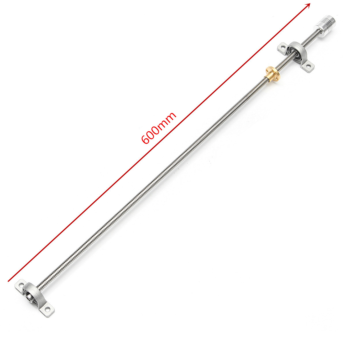 T8 600mm Stainless Steel Lead Screw Coupling Shaft Mounting + Motor For 3D Printer 29