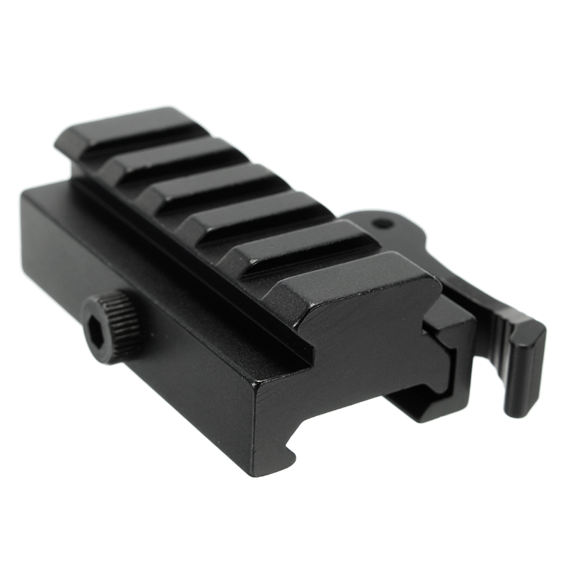 Quick Release Low Profile Compact Riser Quick Detachable 20mm Picatinny Rail Mount Adapter 10