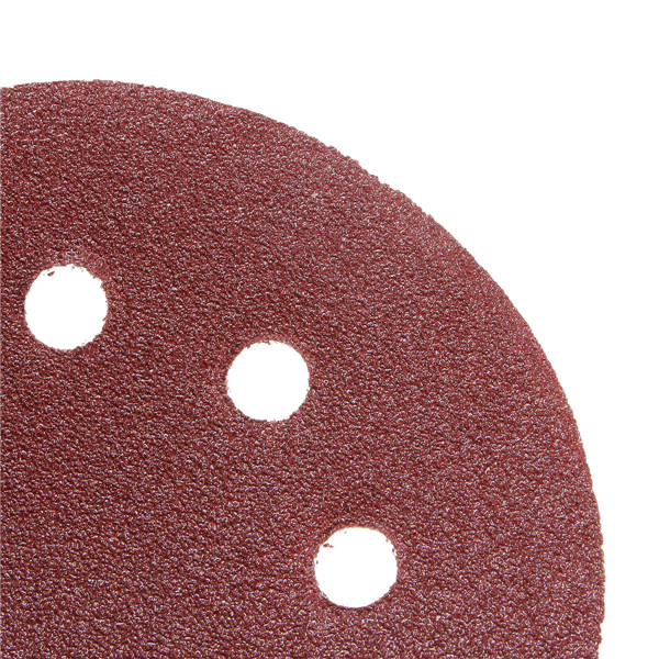 50pcs 5 Inch 8 Hole 80/120/180/240/320 Grit Sanding Disc Polishing Tool