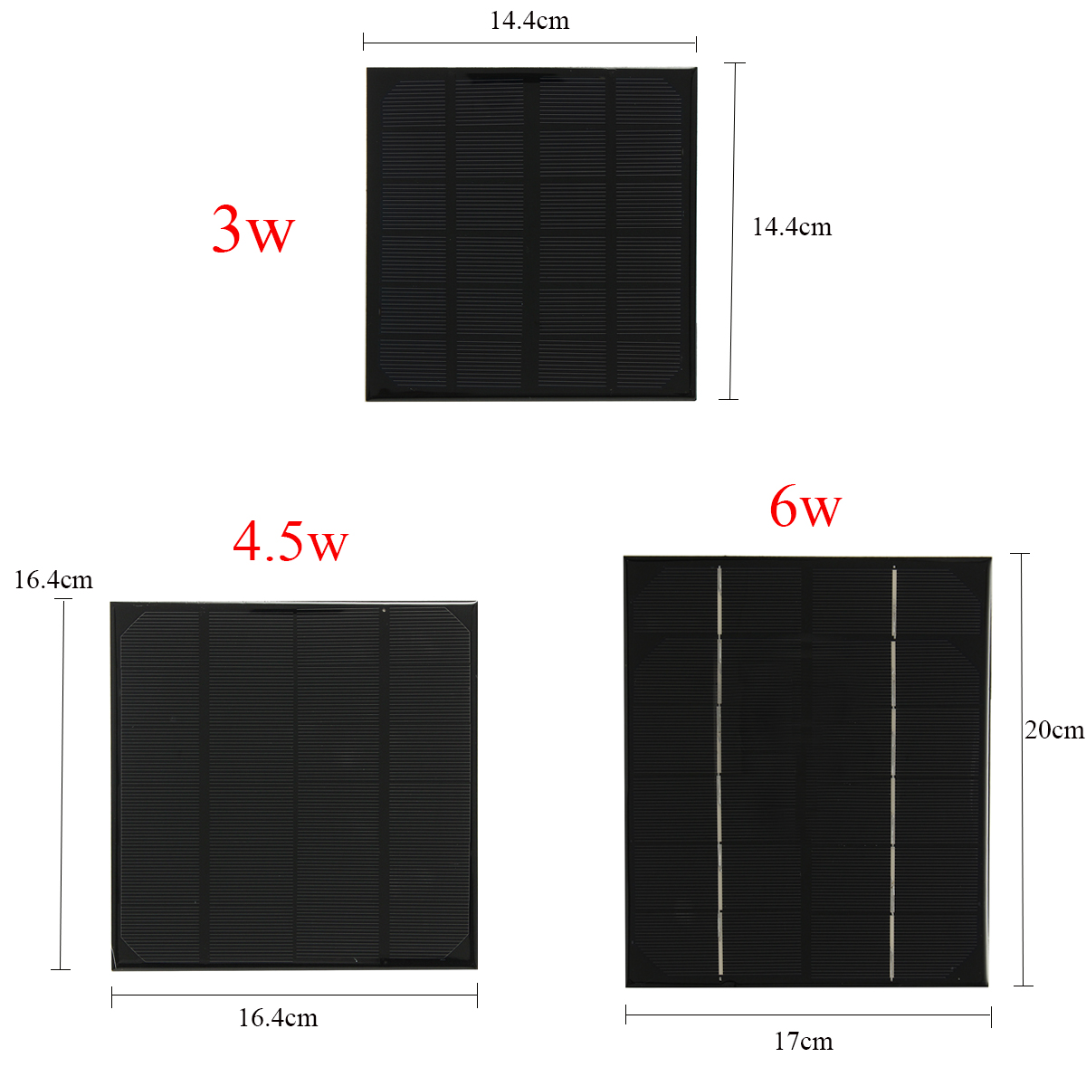 3W/4.5W/6W 6V Mini Solar Panel Module With USB Interface For DIY 8