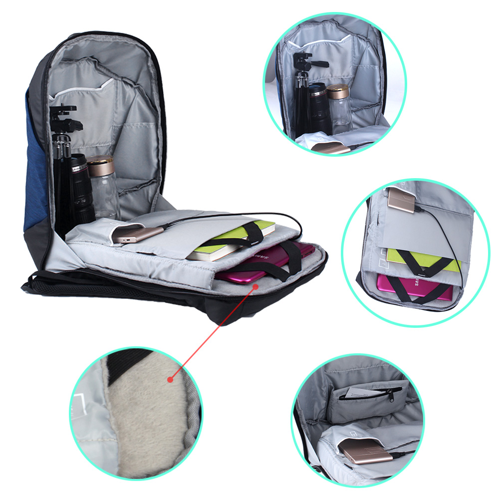 YINGNUO BO-08 Waterproof Shockproof Pickproof Lock Camera Tripod Laptop Storage Bag Backpack 10