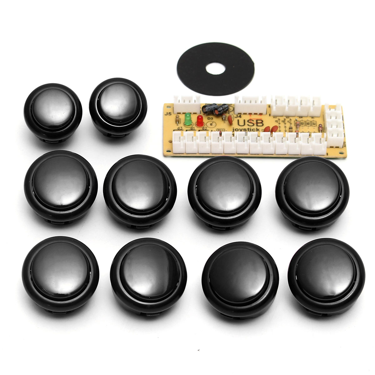 Game DIY Arcade Set Kits Replacement Parts USB Encoder to PC Joystick and Buttons 14
