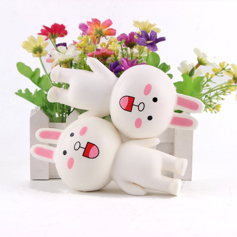 

Squishy Rabbit Bun Bunny Jumbo 14cm Slow Rising With Packaging Collection Gift Decor Toy