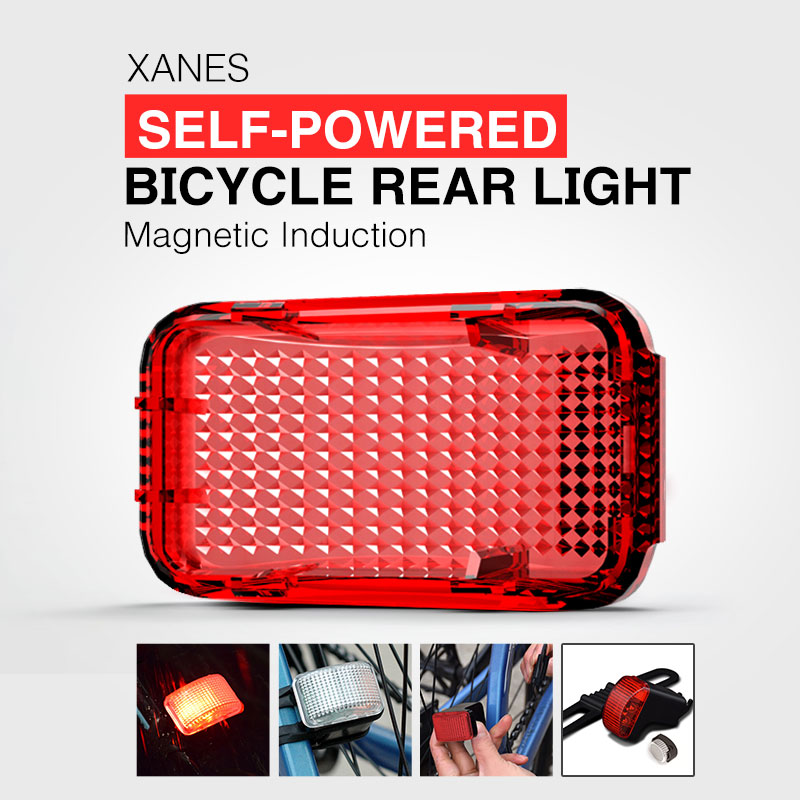 XANES Self-powered Bicycle Rear Light Waterproof