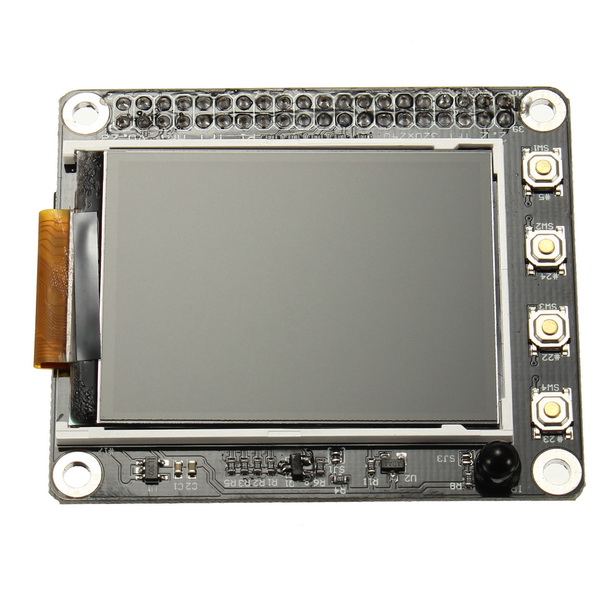 2.2" 320x240 TFT Screen LCD Display HAT With Buttons IR Sensor For Raspberry Pi 3B / 2B / B+ 9